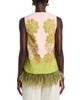 La Doublej La DoubleJ La Scala Feather Trim Top - 3