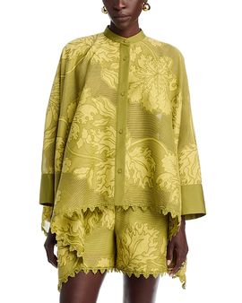 La Doublej La DoubleJ Lace Cotton Silk Foulard Shirt