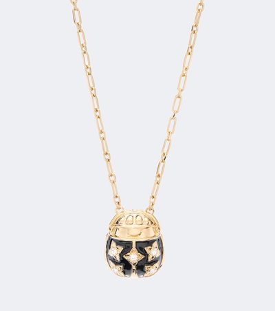 La DoubleJ La DoubleJ Lady Scarab embellished necklace
