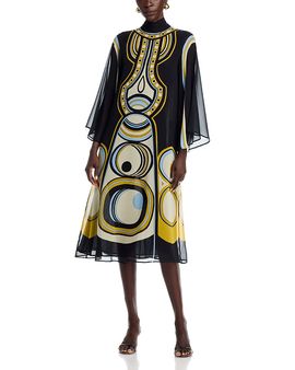 La Doublej La DoubleJ Magnifico Silk Midi Dress