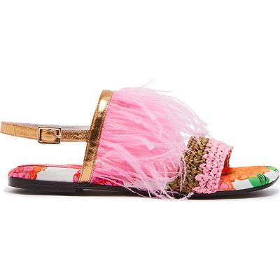 La DoubleJ La DoubleJ Medal Sandal Gyn White 