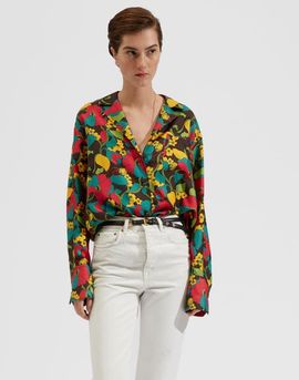 La DoubleJ La DoubleJ Milano Shirt Vines Brown 