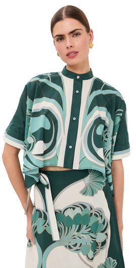 La DoubleJ La DoubleJ Mini Foulard Shirt Blooming Tulip Placee