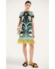 La DoubleJ La DoubleJ Mini Swing Dress With Feathers - 1