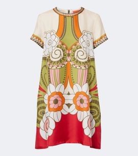 La DoubleJ La DoubleJ Mini Swing printed silk minidress