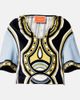 La DoubleJ La DoubleJ Portal printed hooded cotton terry top - 1
