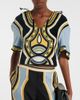 La DoubleJ La DoubleJ Portal printed hooded cotton terry top - 2