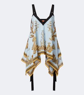 La DoubleJ La DoubleJ Printed asymmetric cotton top