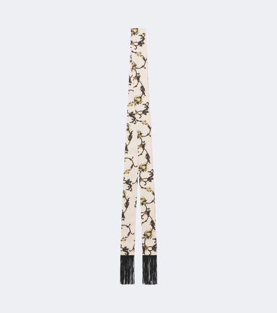 La DoubleJ La DoubleJ Printed fringed silk twill scarf