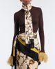 La DoubleJ La DoubleJ Printed fringed silk twill scarf - 2