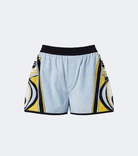 La DoubleJ La DoubleJ Pull-up printed cotton terry shorts