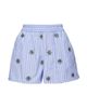 La DoubleJ La DoubleJ Pull-Up Shorts Third Eye Embroidered Light Blue - 2