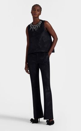 La DoubleJ La DoubleJ Saturday Night Pants Sylph Jacquard Black 