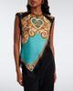 La DoubleJ La DoubleJ Scarf printed fringed silk top - 2