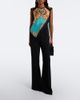 La DoubleJ La DoubleJ Scarf printed fringed silk top - 6