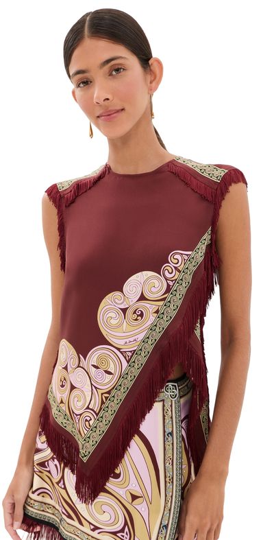 La DoubleJ La DoubleJ Scarf Top KELLS SWIRL PLACÉE
