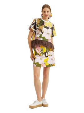 La DoubleJ La DoubleJ Short Skirt Big Flower Rose Pink 