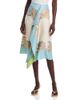 La Doublej La DoubleJ Silk Drape Front Scarf Skirt - 1