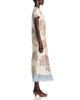 La Doublej La DoubleJ Silk Feather Trim Midi Dress - 5