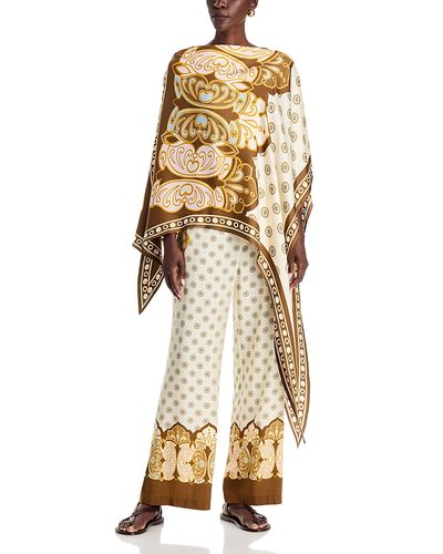 La Doublej La DoubleJ Silk Printed Scarf Top