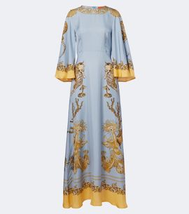 La DoubleJ La DoubleJ Sorella printed silk twill maxi dress