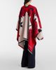La DoubleJ La DoubleJ Soul floral wool and silk poncho - 3