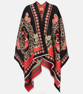 La DoubleJ La DoubleJ Soul printed wool and silk poncho