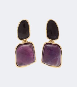 La DoubleJ La DoubleJ Spells 24kt gold-plated drop earrings