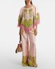 La DoubleJ La DoubleJ Swathe PlacÃ©e reversible satin poncho - 6