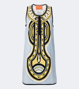 La DoubleJ La DoubleJ Totem printed cotton minidress