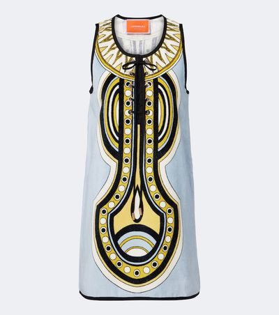La DoubleJ La DoubleJ Totem printed cotton minidress