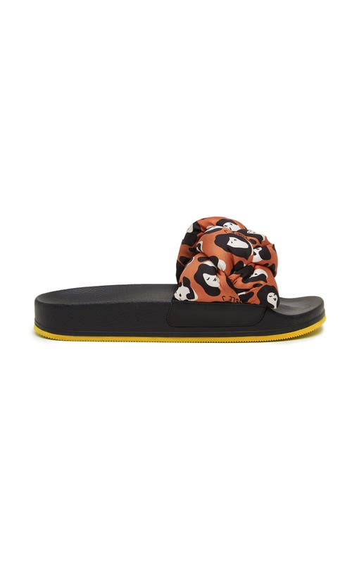 La DoubleJ La DoubleJ Treccia Slides Lady Leopard Orange 