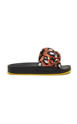 La DoubleJ La DoubleJ Treccia Slides Lady Leopard Orange 