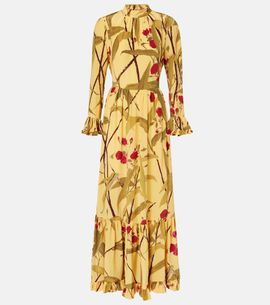 La DoubleJ La DoubleJ Visconti silk crêpe de chine maxi dress