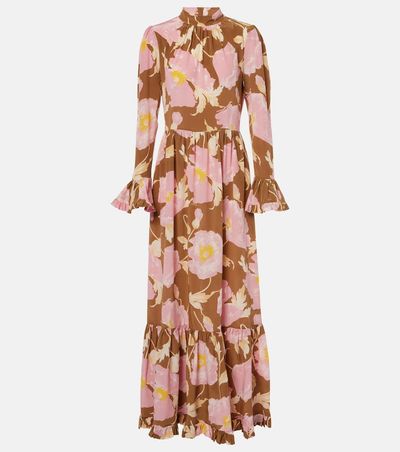 La DoubleJ La DoubleJ Visconti silk crÃªpe de chine maxi dress