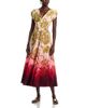 La Doublej La DoubleJ Waldorf Silk Ombre Midi Dress - 1