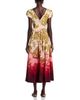 La Doublej La DoubleJ Waldorf Silk Ombre Midi Dress - 4