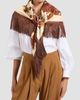 La DoubleJ Women's Reversible Fringe Foulard Scarf - 5