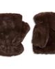 La Fiorentina La Fiorentina Faux Fur Fingerless Mittens - 1