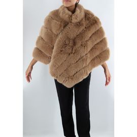 La Fiorentina La Fiorentina Faux Fur Poncho