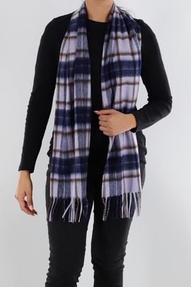 La Fiorentina La Fiorentina Plaid Scarf with Fringe