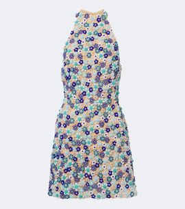 La Fuori Là Fuori Arbor beaded open-back minidress