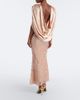 La Fuori Là Fuori Caped sequined silk satin gown - 5