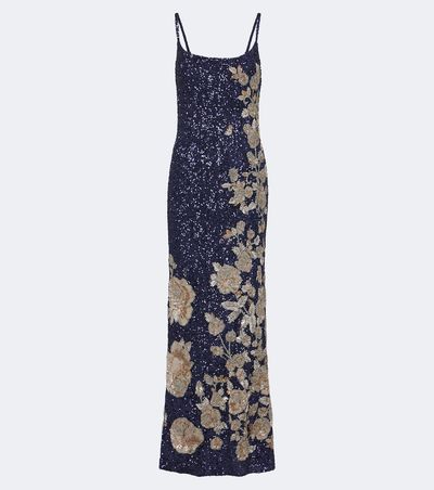 La Fuori Là Fuori Celestial Bloom embellished gown
