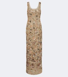 La Fuori Là Fuori Cyprus Garden floral sequined gown