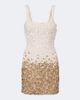 La Fuori Là Fuori Embellished floral silk minidress - 1