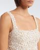 La Fuori Là Fuori Embellished floral silk minidress - 3