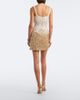 La Fuori Là Fuori Embellished floral silk minidress - 5