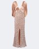 La Fuori Là Fuori Genevieve sequined draped satin gown - 1