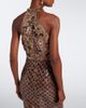 La Fuori Là Fuori Scales of Gold embellished halterneck gown - 5